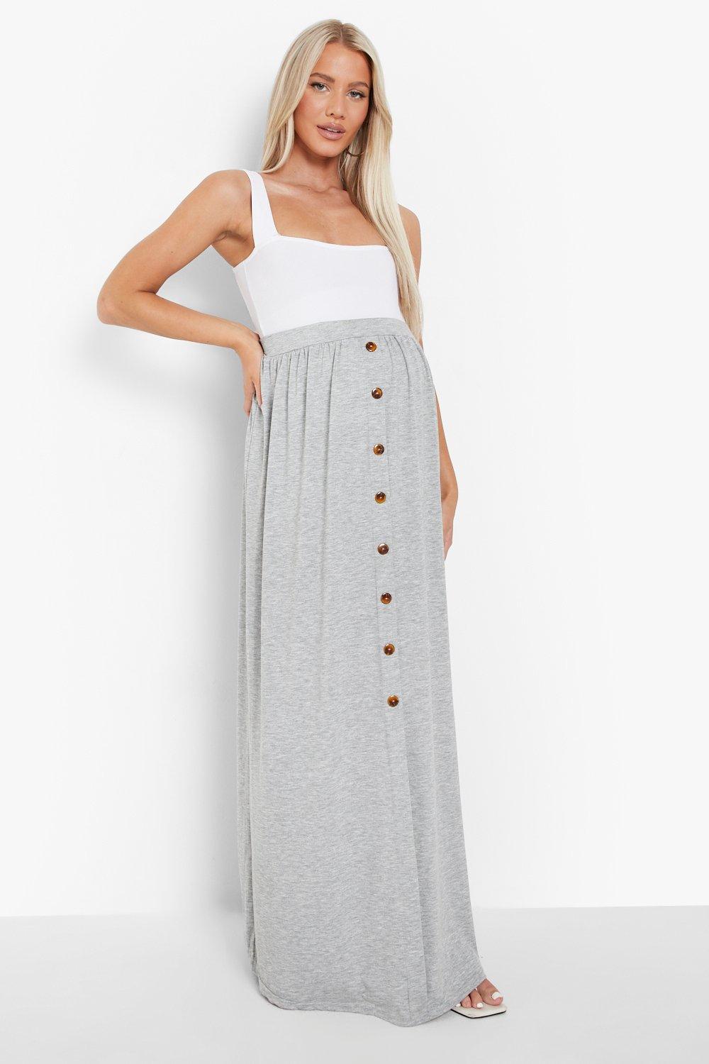 Maternity maxi skirt outlet boohoo